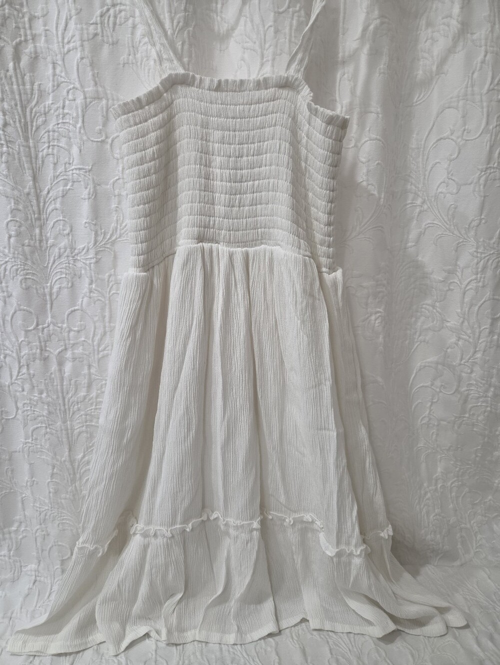 Epic Threads White Smocked Sundress with Spaghetti Straps